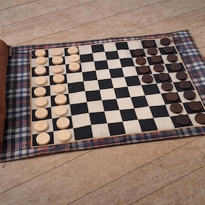 Pendleton Chess & Checkers Travel Roll-Up Game