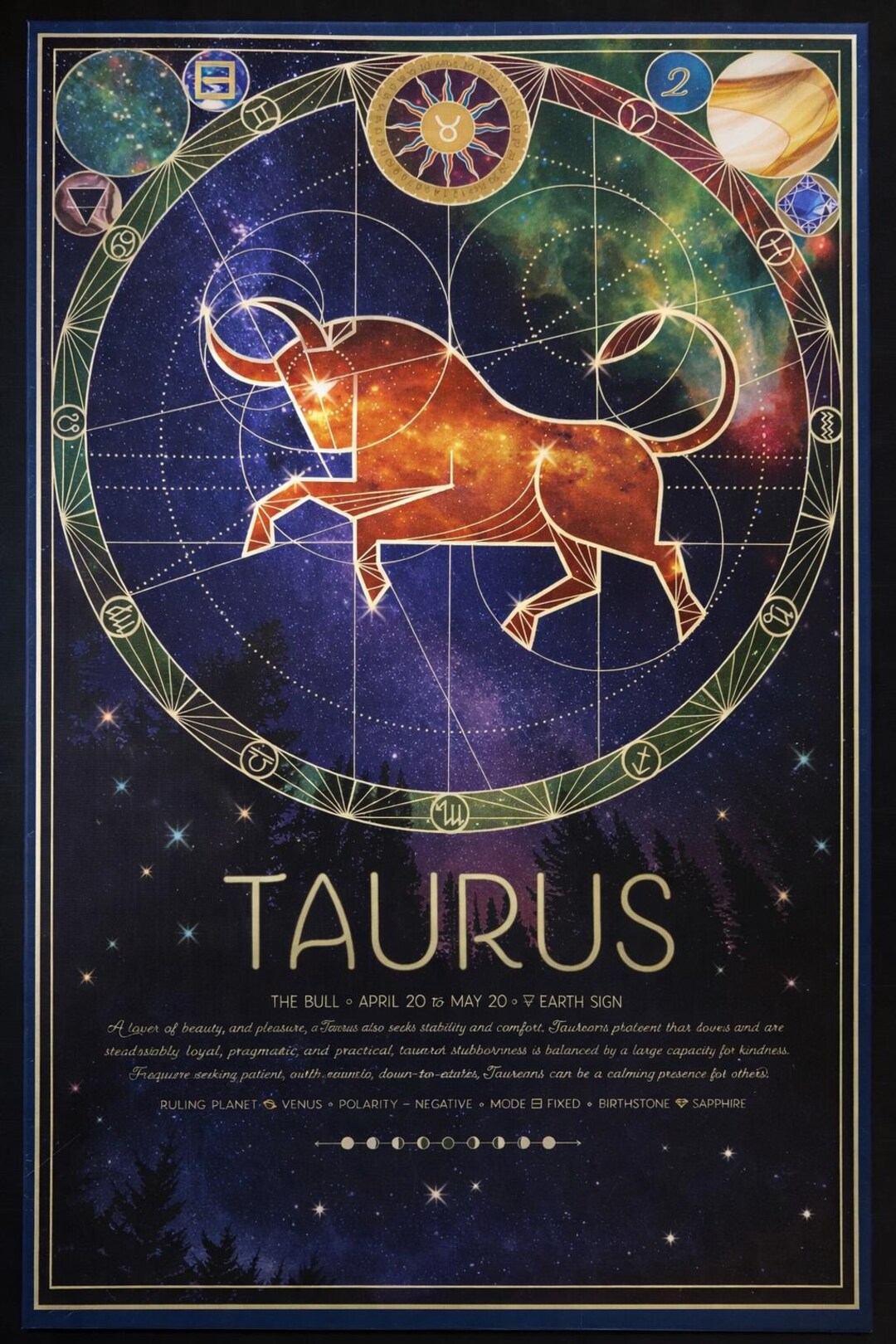 Taurus Sign Riddle Taurus Zodiac Bull Astrology Art Jigsaw Puzzle 500 Piece - Etsy
