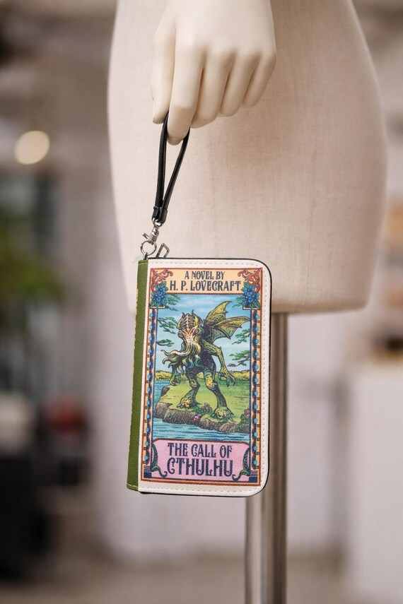 Cthulhu Call of Cthulhu Leather Wristlet Wallet Card Organizer