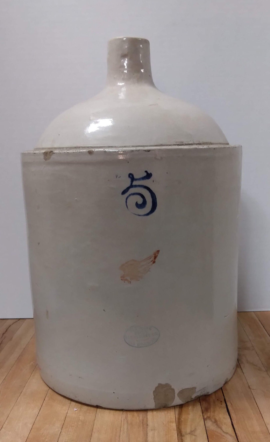 Vintage 5 Gallon Red Wing Stoneware Jug Etsy