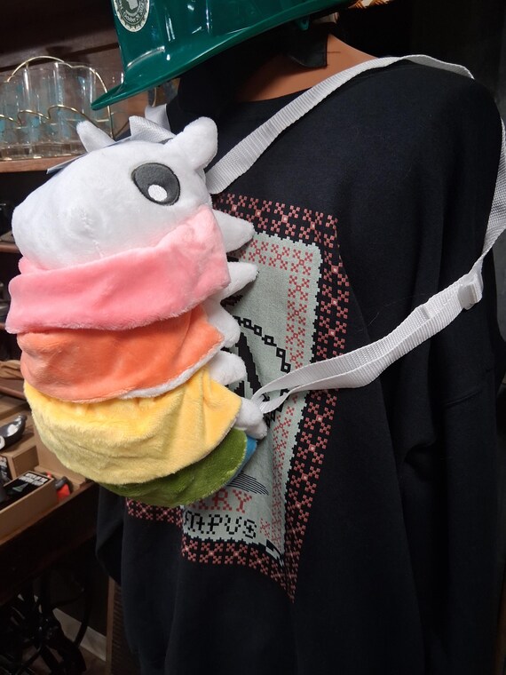 Roly Poly Rainbow Plush Backpack - image 1