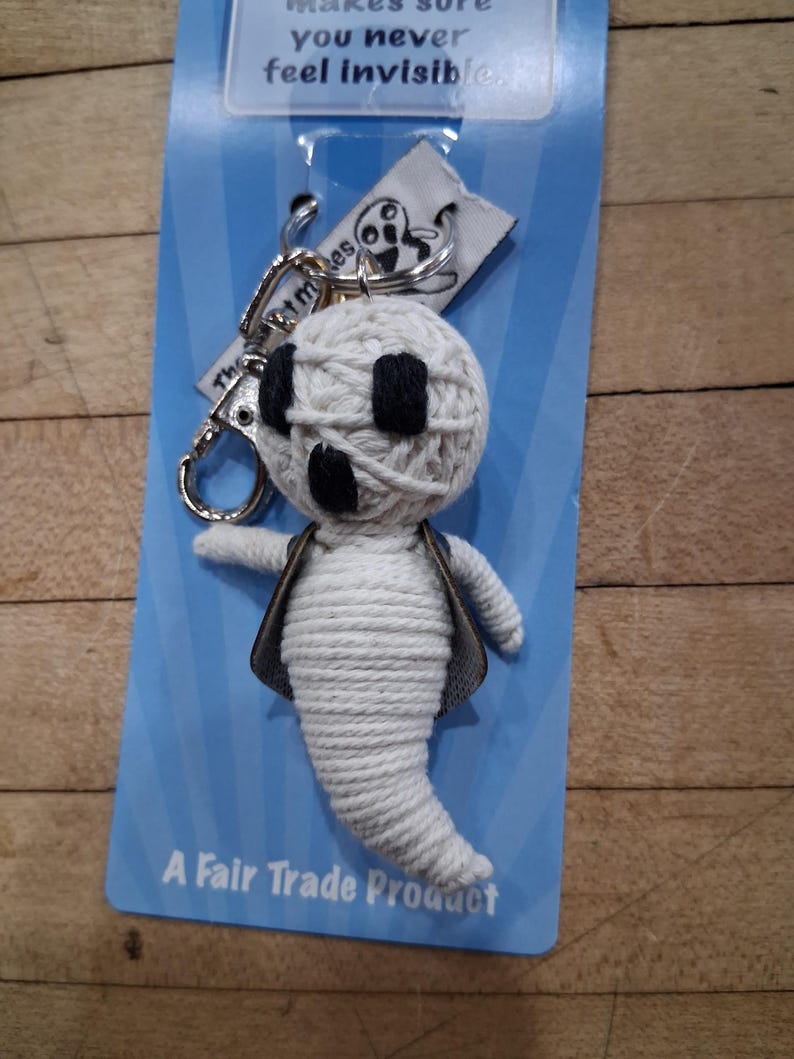 The Ghost Never Feel Invisible String Doll Keychain - Etsy