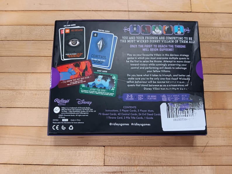 Villanos de Disney Egoístas – NUEVO Juego de Cartas de Estrategia Selladas del Mal y el Sabotaje imagen 3