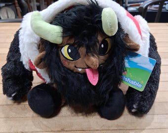 Krampus Holiday Plush Stuffed Toy – Faux-Fur Festive Monster