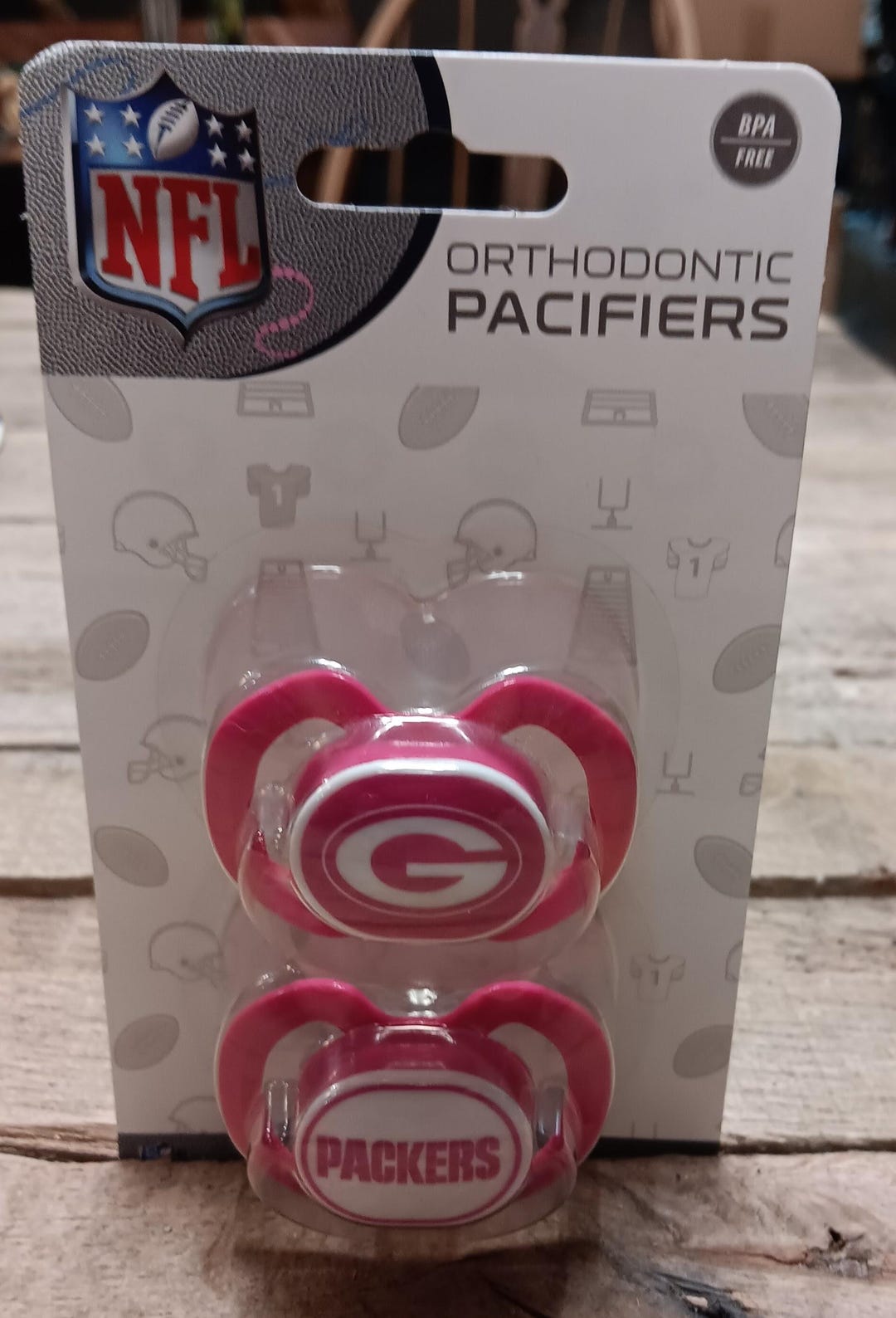 Wisconsin Badgers Orthodontic Pacifiers 2-pack – Pink/white - Etsy
