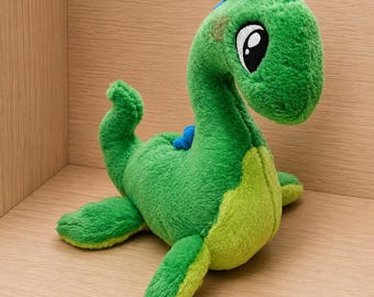 Loch Ness Monster Plush Toy Green Nessie Stuffed Animal ytgfd