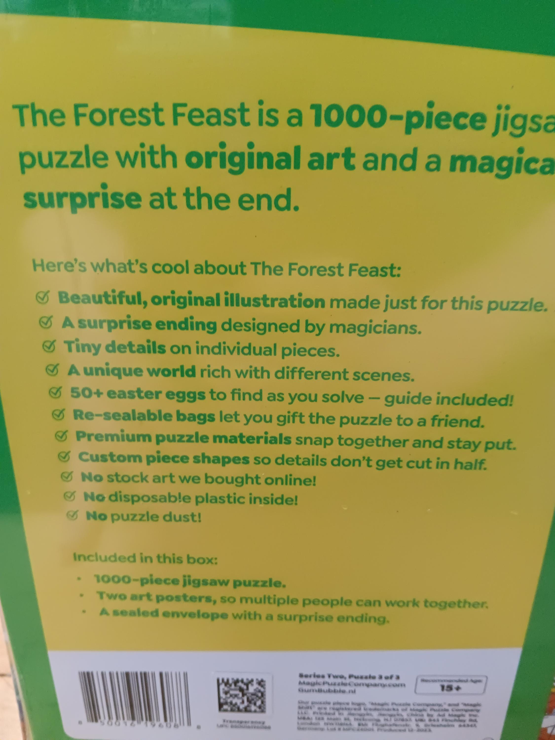The Forest Feast 1000 Pc Puzzle – Chaos, Critters & Surprise