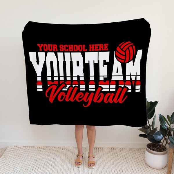 Personalized Volleyball Blanket, Volleyball Blanket, Volleyball, Player, Coach, Blanket, Pillow, Coach Gift, Personalized, Volleyball Gift