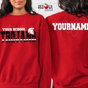 Trojan Shirt, Trojan T-Shirt, Trojans, T-Shirt, Sweatshirt, Hoodie, Hooded, Crewneck, Teacher, Sister, Brother, Mom, Dad, Coach