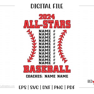 Baseball svg, Baseball Team Roster, Roster, Baseball Roster, Custom, Baseball, Personalized, svg, svg, dxf, eps, png, pdf