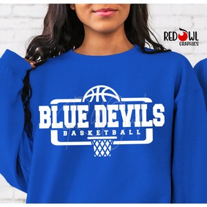 Basketball shirt, Blue Devil Shirt, Blue Devil, Basketball, T-Shirt, Sweatshirt, Hoodie, Crewneck, Basketball Sweatshirt, Mom, Dad, Coach