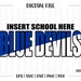 Blue Devil Svg, Devils Svg, Blue Devil, Blue Devils, Devil, Svg, Dxf ...