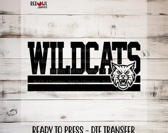 Wildcats DTF Transfer, Ready To Press, Custom DTF Transfer, Heat Transfer,DTF, Wildcat Transfer, Direct To Film