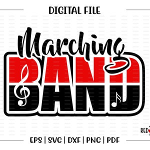 Band svg, Marching Band svg, Marching, Band, School,  svg, dxf, eps, png, pdf, sublimation, cut file, htv, vector, digital