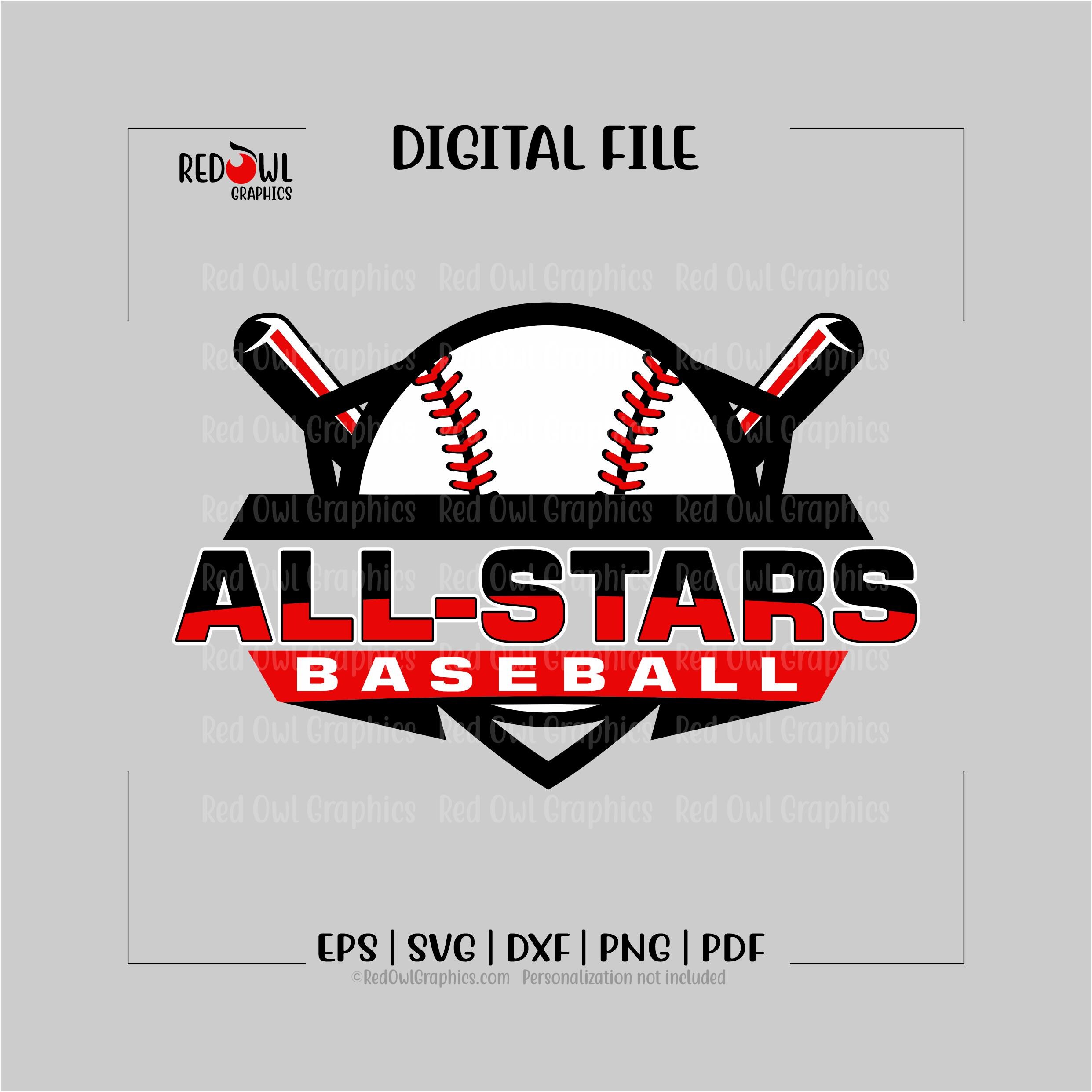 All Star Svg, All-star Svg, Allstar, Baseball Svg, Baseball, All Stars ...