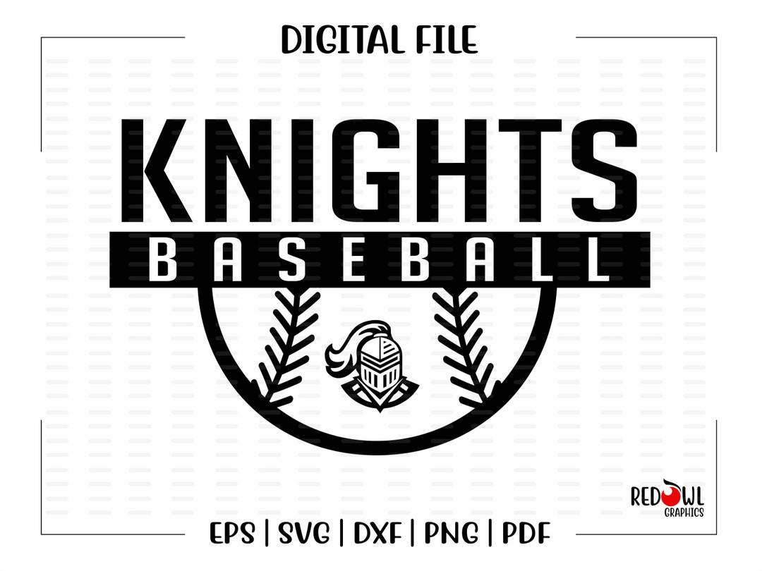 Baseball Svg, Knight Baseball Svg, Knight, Knights, Baseball, Svg, Dxf