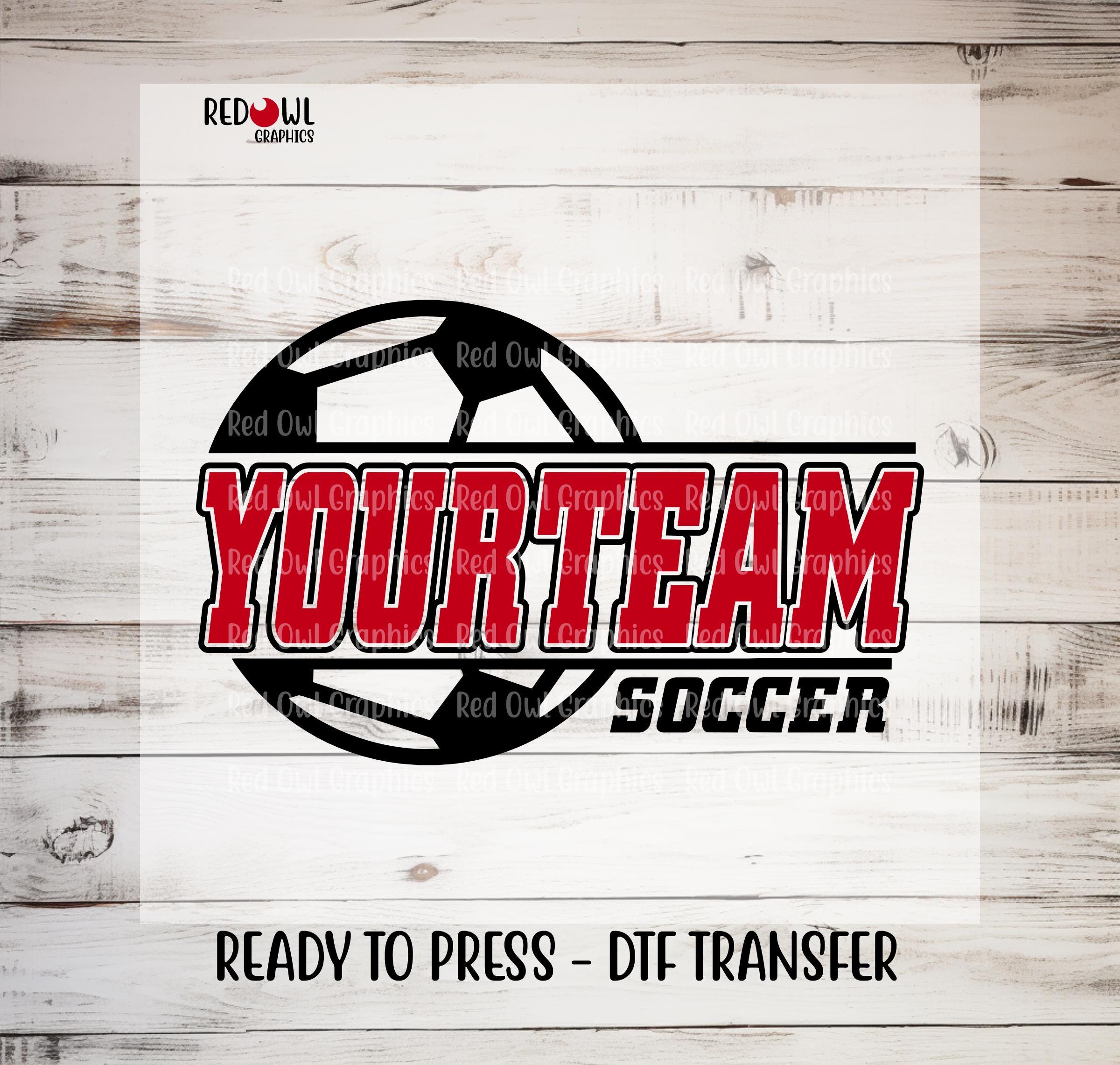 Ready to Press, Soccer Transfer, Custom DTF Transfer, Heat Transfer ...