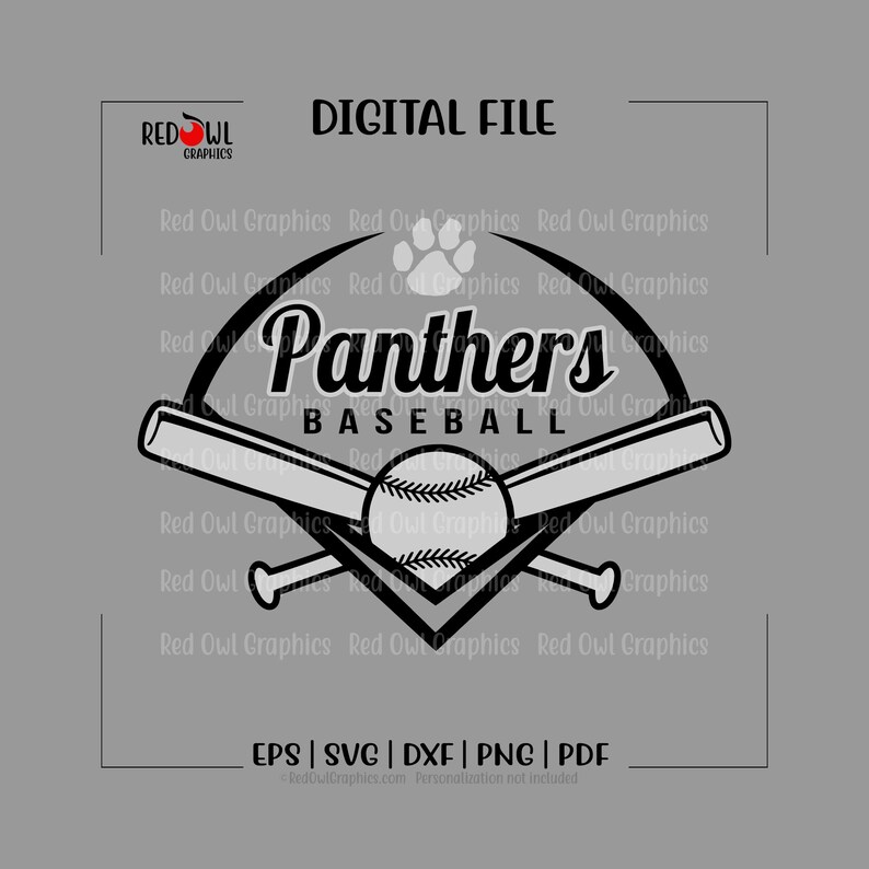 Panthers Baseball Svg, Panther, Team Mascot, Coach, Dad, Mom, Svg, Dxf ...