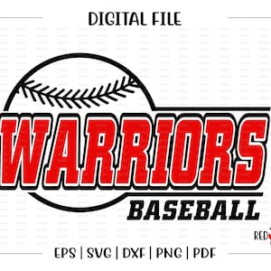 Baseball svg, Warrior Baseball svg, Warrior, Warriors, Baseball, svg, dxf, eps, png, pdf, sublimation, cut file, htv, vector, digital