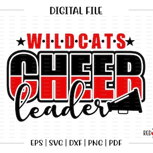 Cheerleader svg, Wildcat Cheerleader, Wildcat, Wildcats, Cheer, Cheerleader, Cheerleading, svg, dxf, eps, png, pdf, Sublimation