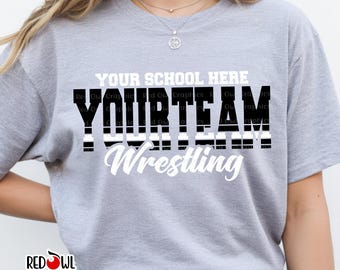 Wrestling Shirt, Wrestling T-Shirt, Wrestling Hoodie, Wrestling Sweatshirt, Personalized, T-Shirt, Sweatshirt, Hoodie, Crewneck, any team