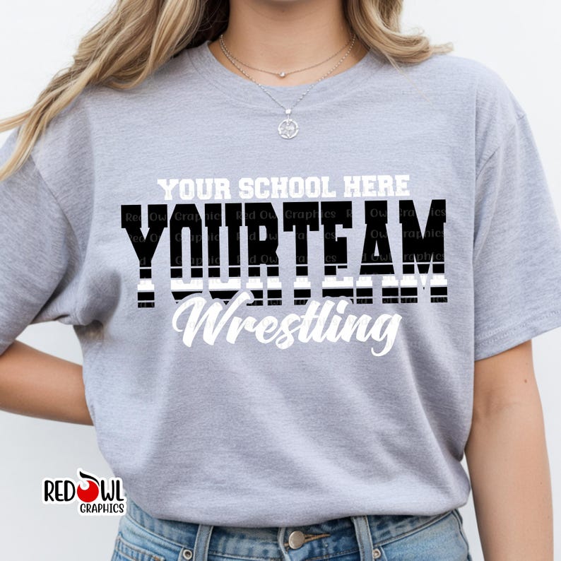 Wrestling Shirt, Wrestling T-Shirt, Wrestling Hoodie, Wrestling Sweatshirt, Personalized, T-Shirt, Sweatshirt, Hoodie, Crewneck, any team imagem 1
