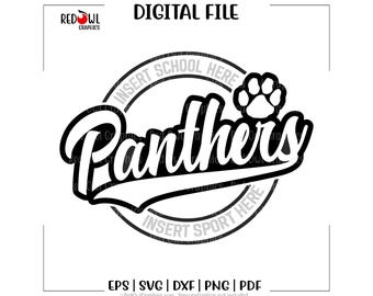 Pantera SVG, Panteras SVG, Huella SVG, Pantera, Panteras, Huella, SVG, DXF, EPS, PNG, PDF, Sublimación, Archivo de corte, Vinilo textil, Diseño, Digital, Imágenes prediseñadas