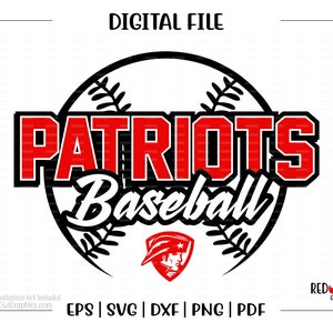 Patriot Baseball svg, Baseball svg, Patriot, Patriots, Baseball, vector, clipart, svg, dxf, eps, png, pdf, sublimation, cut file, htv