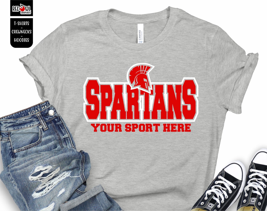 Spartan Shirt, Spartan T-shirt, Spartans, T-shirt, Sweatshirt, Hoodie ...