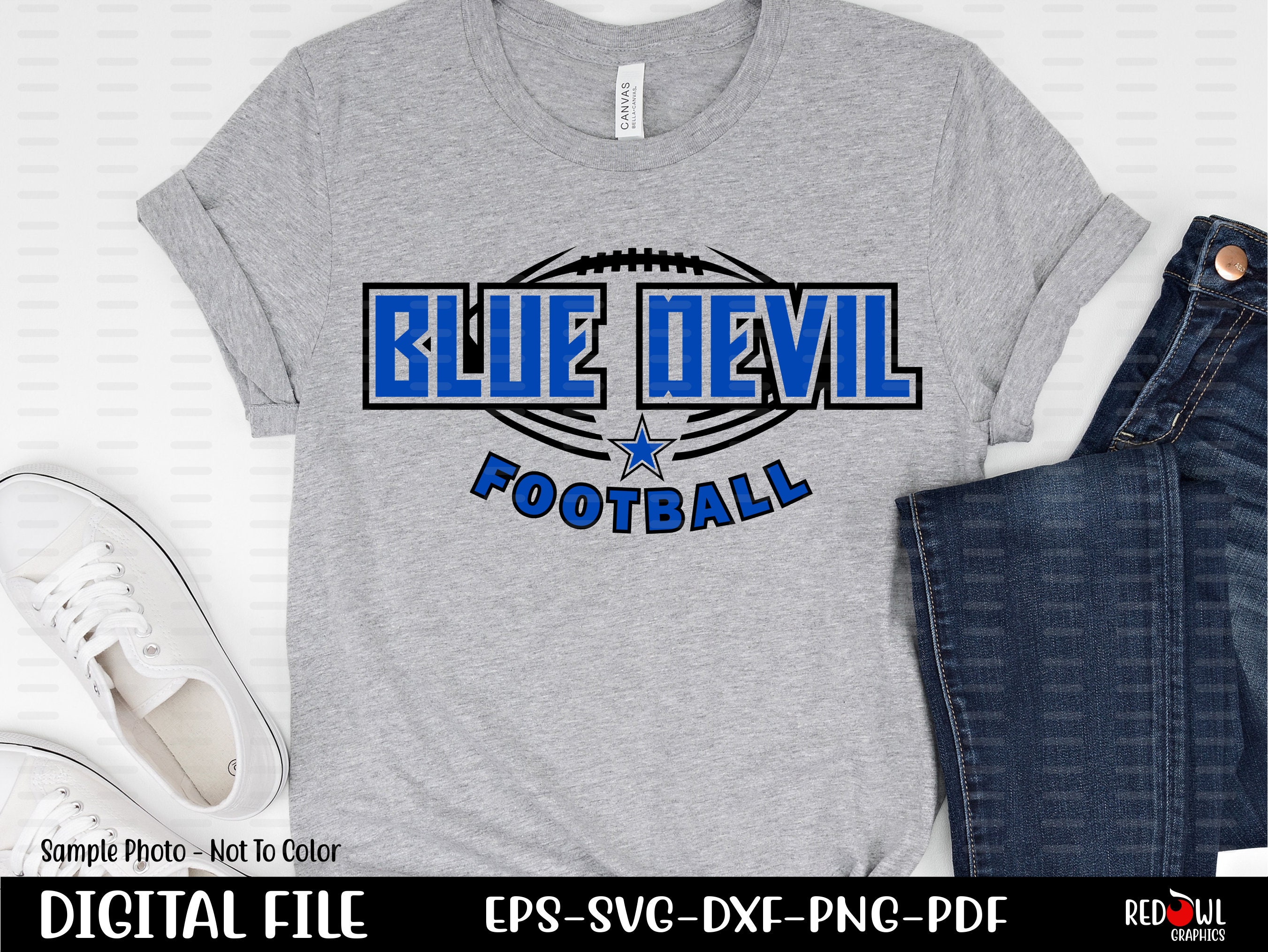 Football Svg Blue Devil Svg Blue Devil Football Devil Blue - Etsy