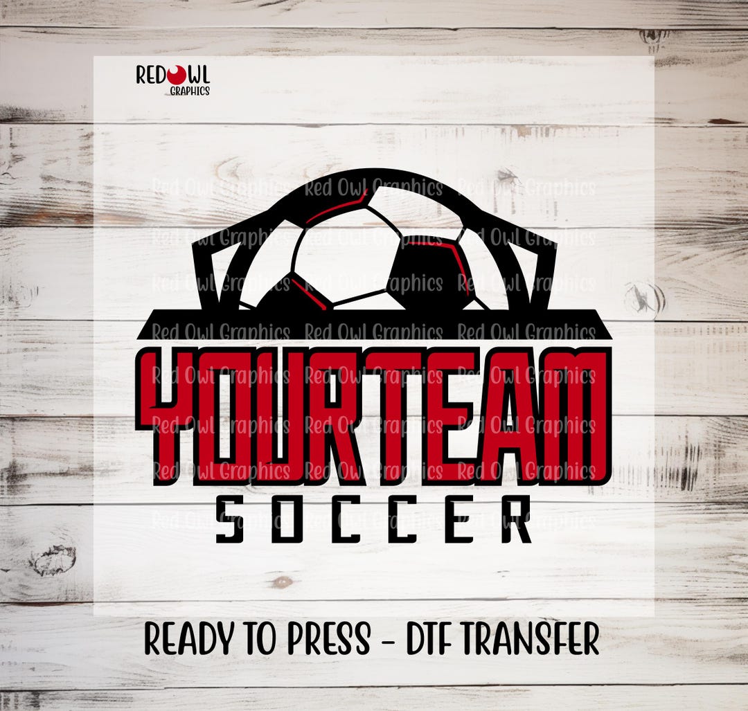 Ready to Press, Soccer Transfer, Custom DTF Transfer, Heat Transfer ...
