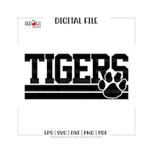 Tiger svg, Tigers svg, Tiger, Tigers, Team, Clipart, Mascot, School, svg, dxf, eps, png, pdf, sublimation, cut file, htv, vector, digital