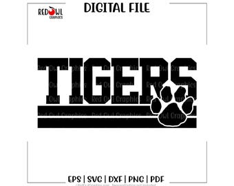 Tiger svg, Tigers svg, Tiger, Tigers, Team, Clipart, Mascot, School, svg, dxf, eps, png, pdf, sublimation, cut file, htv, vector, digital
