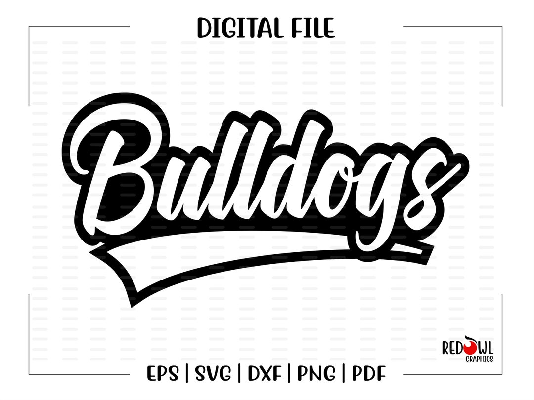Bulldog Svg, Bulldogs Svg, Bulldog, Bulldogs, Clipart, Mascot, School