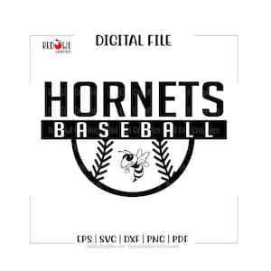 Baseball svg, Hornet Baseball svg, Hornet, Hornets, Baseball, svg, dxf, eps, png, pdf, sublimation, cut file, htv, clipart, digital