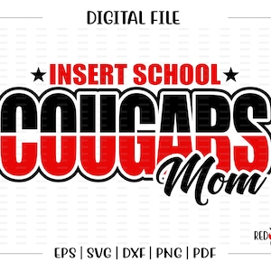 Cougar Mom svg, Cougar Dad svg, Cougar svg, Cougar, Grandma, Mom, Dad, Sister, Grandma, svg, dxf, eps, png, pdf,sublimation,htv,clipart