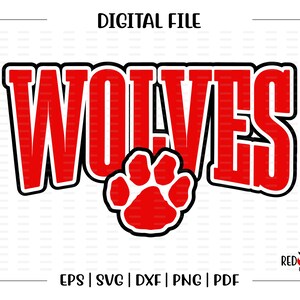 Wolves Svg, Wolves, Wolf, Mascot, School, Svg, Dxf, Eps, Png, Pdf ...