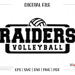 Volleyball svg, Raiders Volleyball svg, Raiders, Raider, Volleyball, svg, dxf, eps, png, pdf, sublimation, cut file, htv, vector, digital