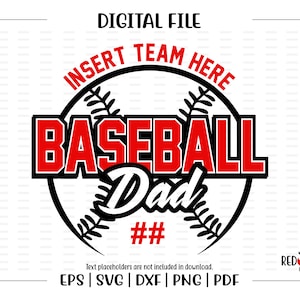 Baseball Dad svg, Baseball svg, Baseball Dad, Baseball, Dad, clipart, vector, Mascot, svg, dxf, eps, png, pdf, sublimation, cut file, htv