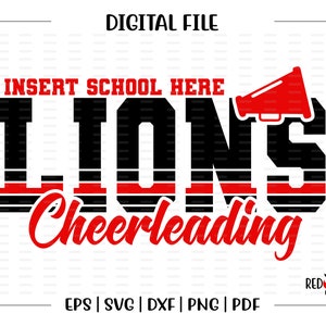 Cheer svg, Lion Cheer, Lion, Lions, Cheer, Cheerleader, Cheerleading, svg, dxf, eps, png, pdf, sublimation, cut file