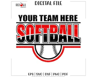 Custom, Personalized, Softball svg, Softball, School, Team, Mascot, svg, dxf, eps, png, pdf, sublimation