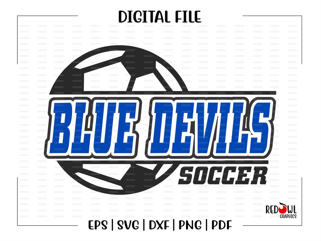 Soccer Svg, Blue Devil Soccer Svg, Blue, Devil, Soccer, Svg, Dxf, Eps ...