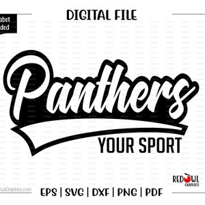 Panther svg, Panthers svg, Panther, Panthers, Clipart, Mascot, School, svg, dxf, eps, png, pdf, sublimation, cut file, htv, vector, digital