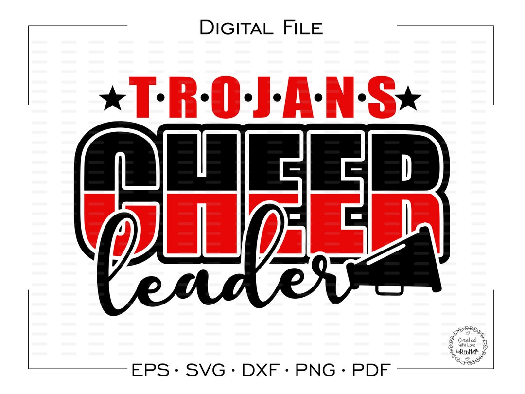 Cheerleader Svg, Trojan Cheerleader, Trojan, Trojans, Cheer
