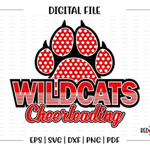 Cheerleader svg, Wildkatzen Cheerleader, Wildkatze, Wildkatzen, Cheer, Cheerleader, Cheerleader, svg, dxf, eps, png, pdf, sublimation, cut Datei