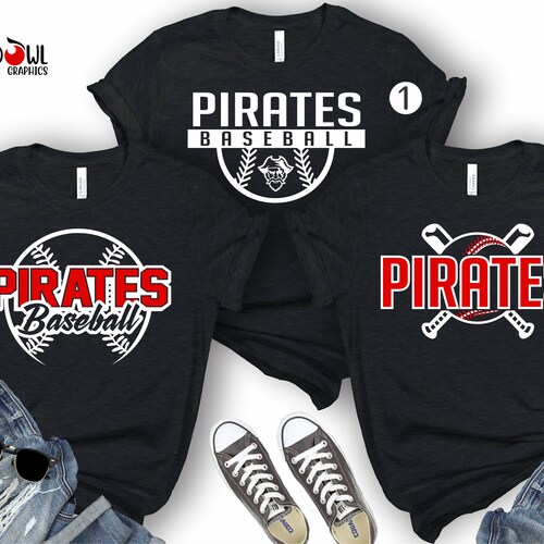 Pirates Baseball Tshirt Personalized Baseball Shirt Pirate Etsy
