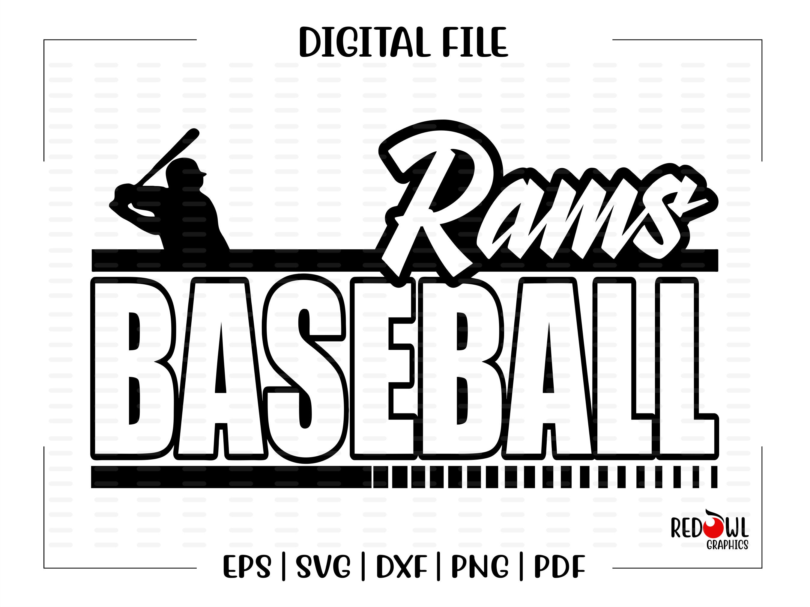 Ram Baseball Svg Baseball Svg Rams Ram Baseball Vector | Etsy