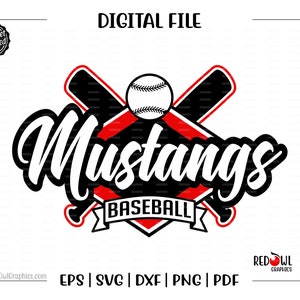 Mustang Baseball svg, Baseball svg, Mustang, Mustangs, Baseball, vector, Team, Mascot, svg, dxf, eps, png, pdf, sublimation, cut file, htv