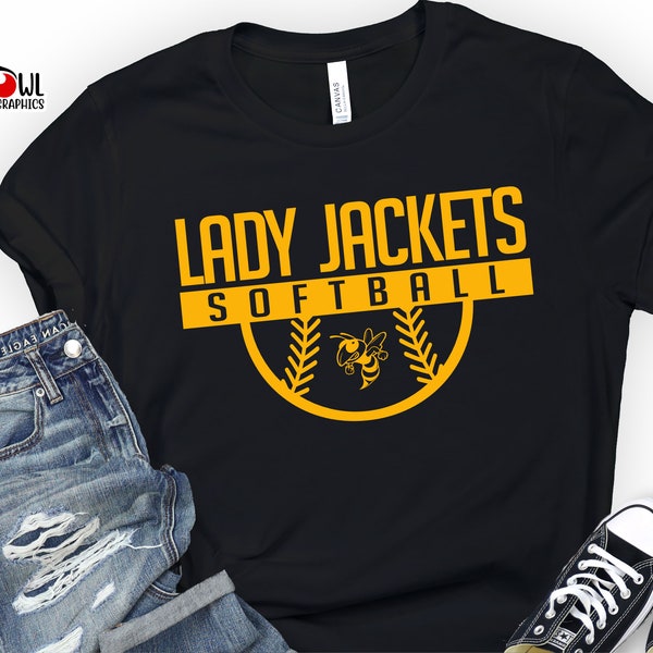 Softball shirt, Yellowjacket Shirt, Jacket, Yellow, Softball, T-Shirt, Sweatshirt, Hoodie, Hooded, Crewneck, Softball Sweatshirt