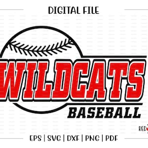 Baseball svg, Wildcat Baseball svg, Wildcat, Wildcats, Baseball, svg, dxf, eps, png, pdf, sublimation, cut file, htv, vector, digital